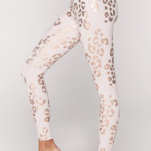 NWT! Spiritual Gangster Lux‎ Cheetah High Waist Leggings, Pink & Gold, Small - Picture 5 of 10